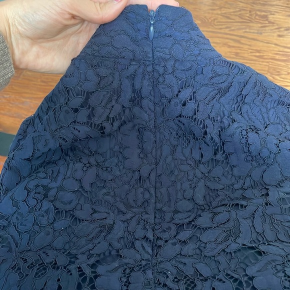 Ralph by Ralph Lauren Long Sleeve Lace Blouse in Navy - Picture 8 of 9